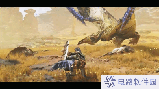 大神分享《怪物猎人：荒野》超帅战斗 双刀搓背一气呵成