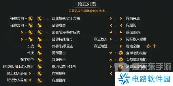 暗影格斗3出招表大全 暗影格斗3出招顺序